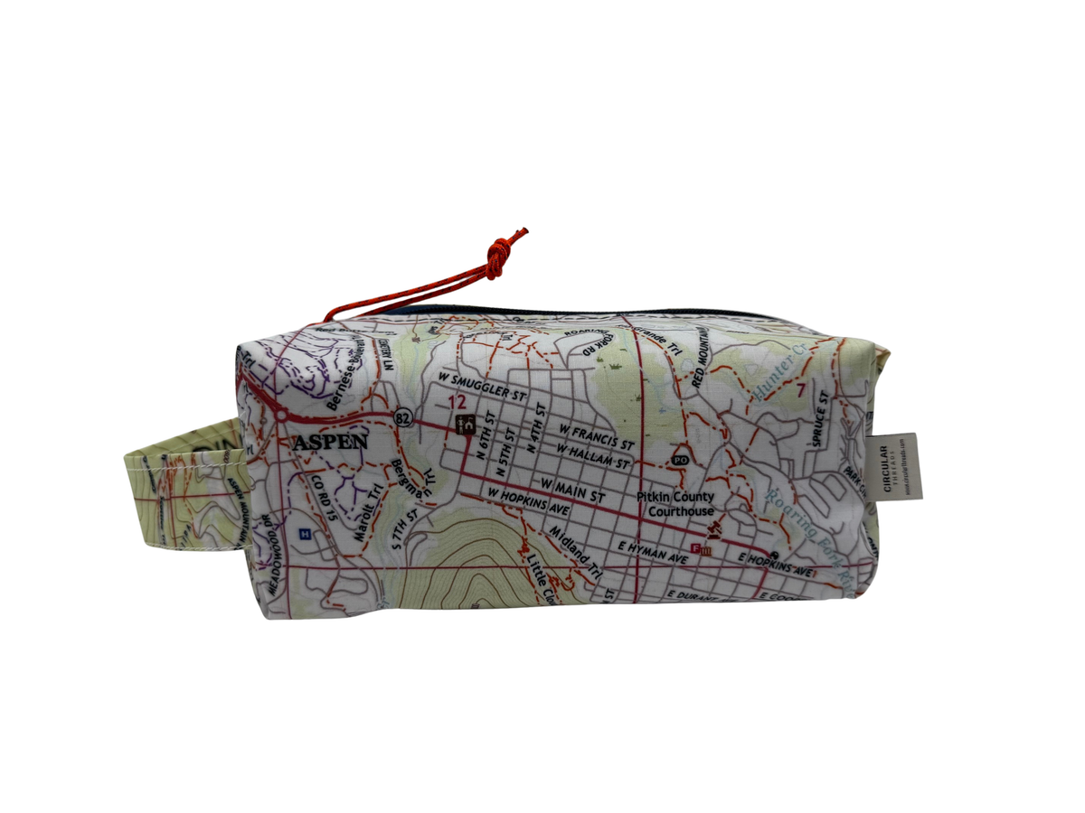 Topo Map Dopp Kit &amp; Toiletry Bag