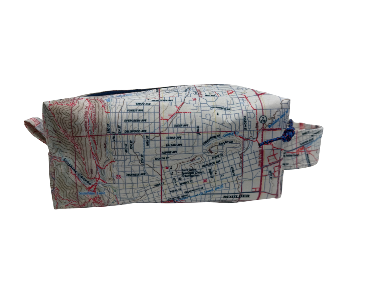 Topo Map Dopp Kit &amp; Toiletry Bag