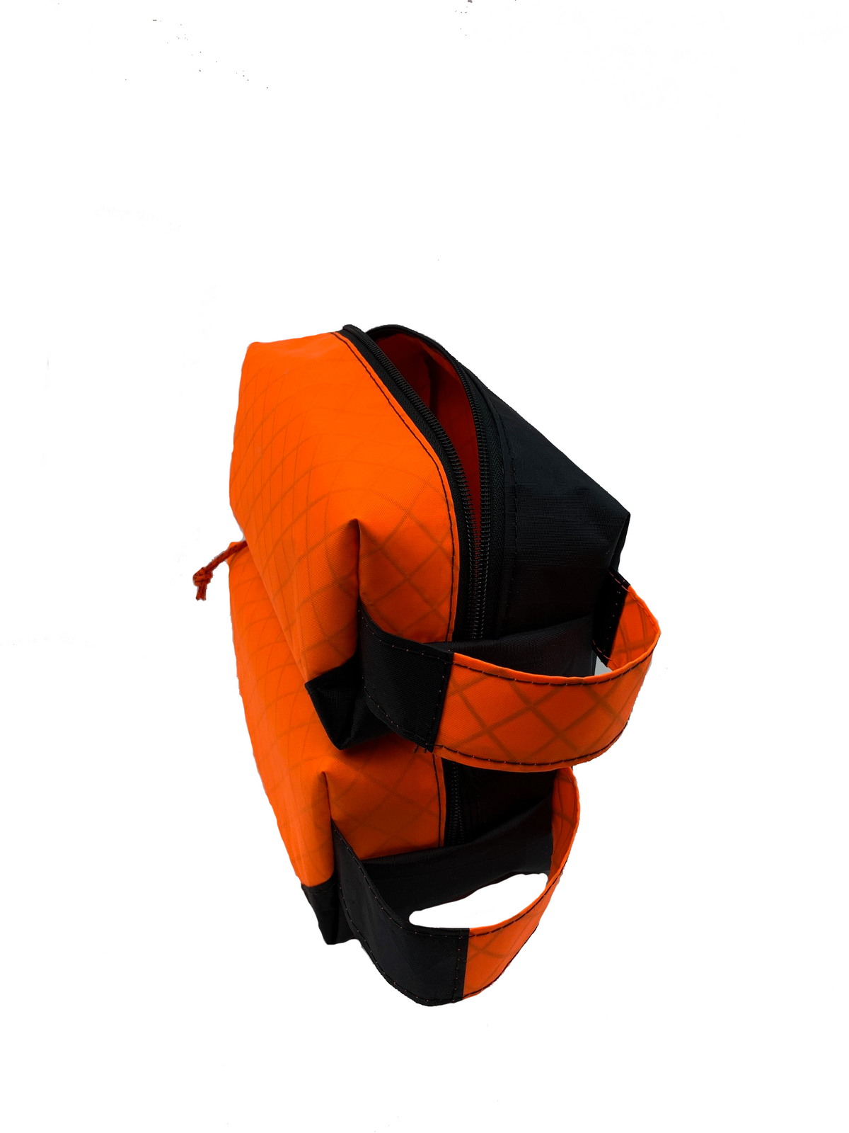 Ultralight Dopp Kit Ecopak Orange and Black Lined Weatherproof Travel Bag