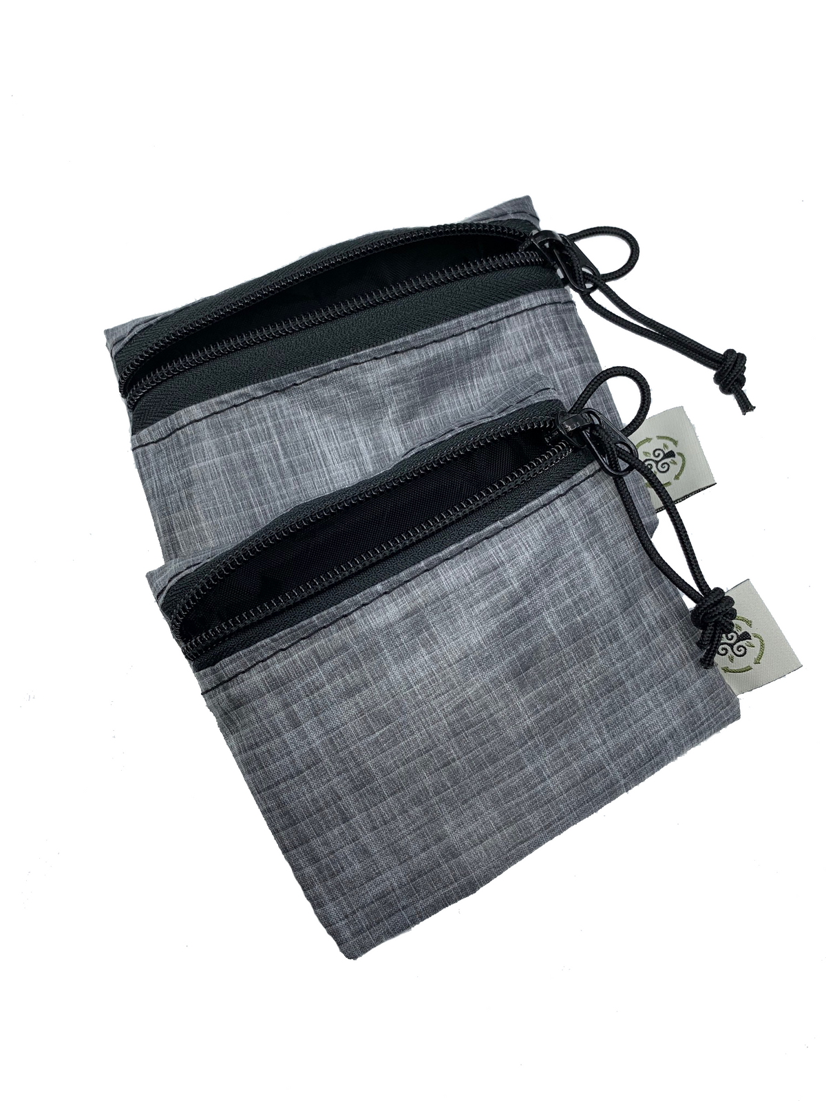 Ultralight Lite Skin Sailcloth Zipper pouch: Handmade Vegan Travel Wallet