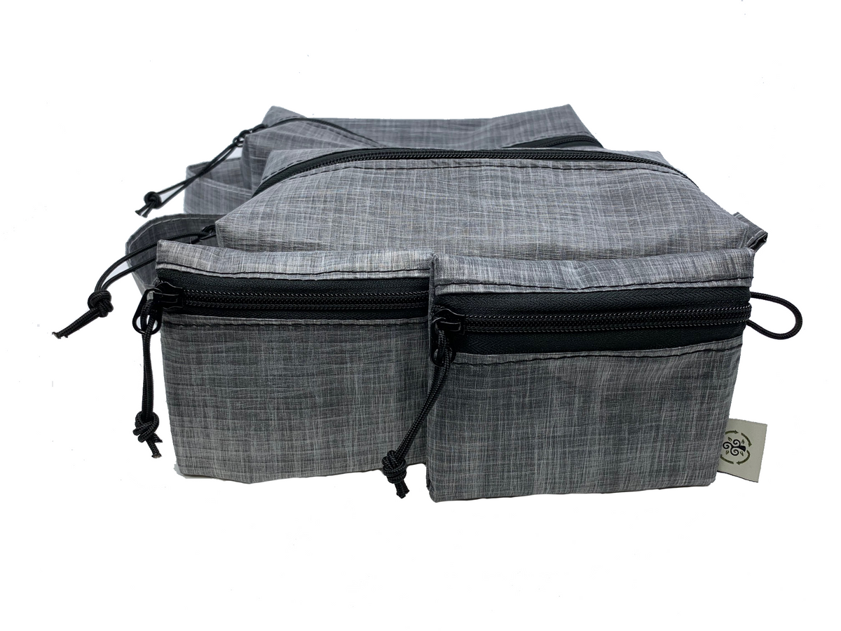 Ultralight Lite Skin Sailcloth Zipper pouch: Handmade Vegan Travel Wallet