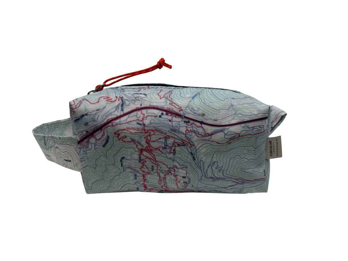Topo Map Dopp Kit &amp; Toiletry Bag