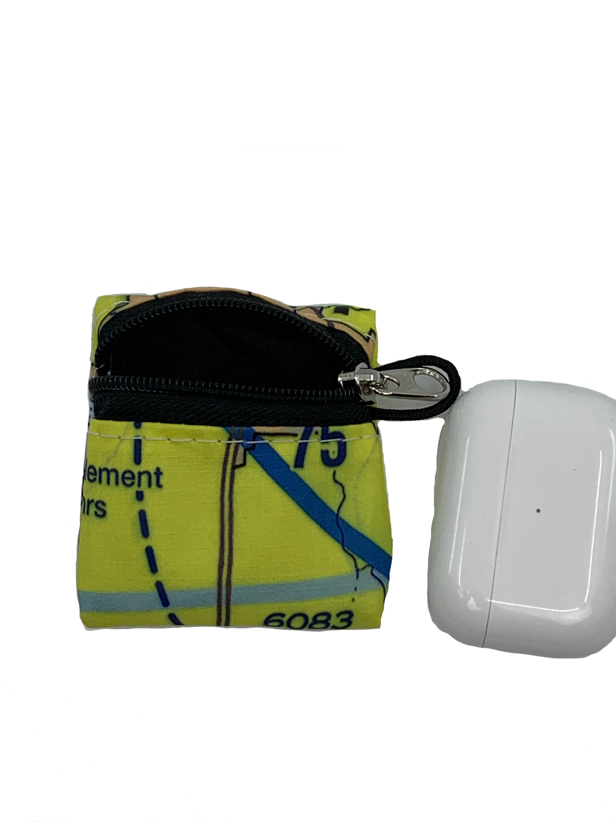 SMALL tiny/micro zipper pouch / earbud case / travel gear / bag accessory / coin purse / hipster pouch