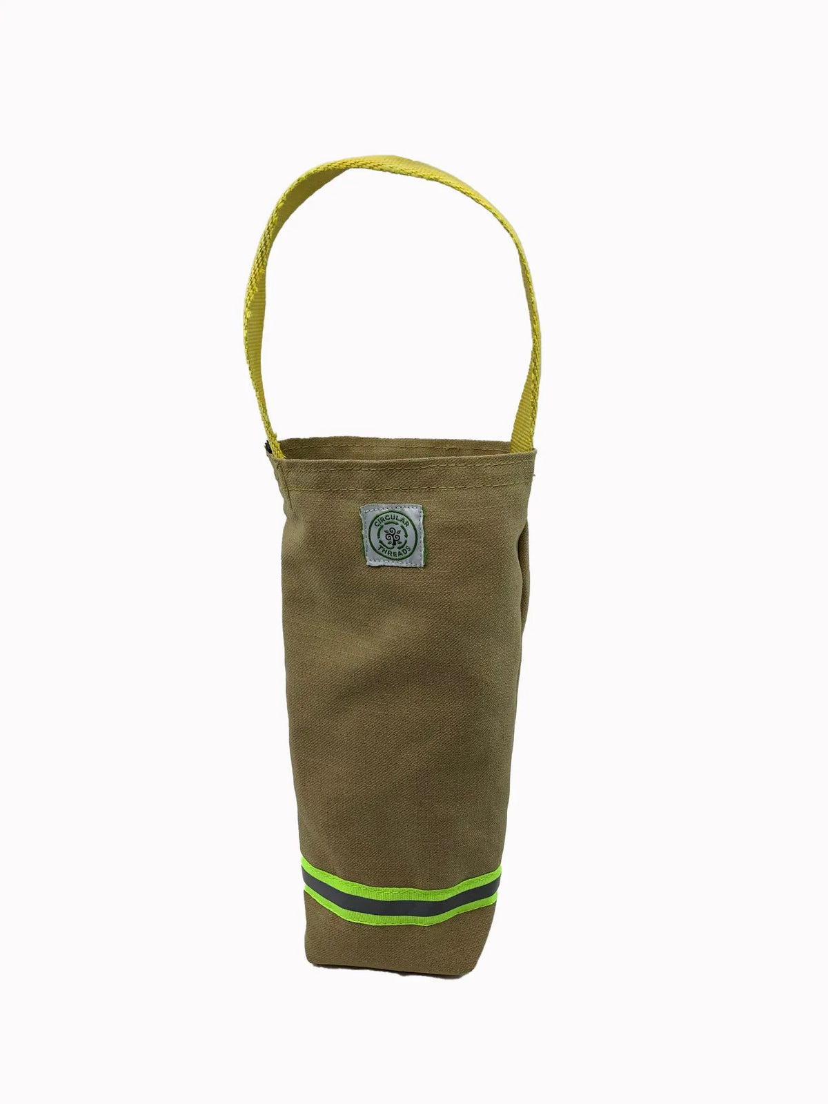 Kevlar Turnout Gear and Recycled Firehose Fire Fighter Wine Tote Bag