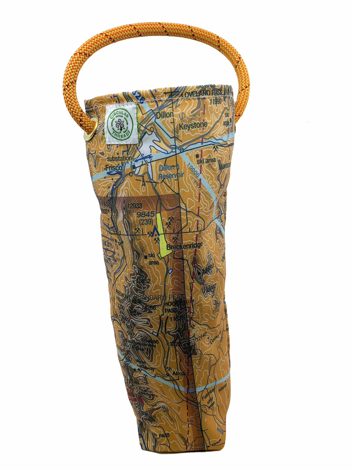 Circular Threads Upcycled Bags and Totes Aviation Map Recycled Wine Tote