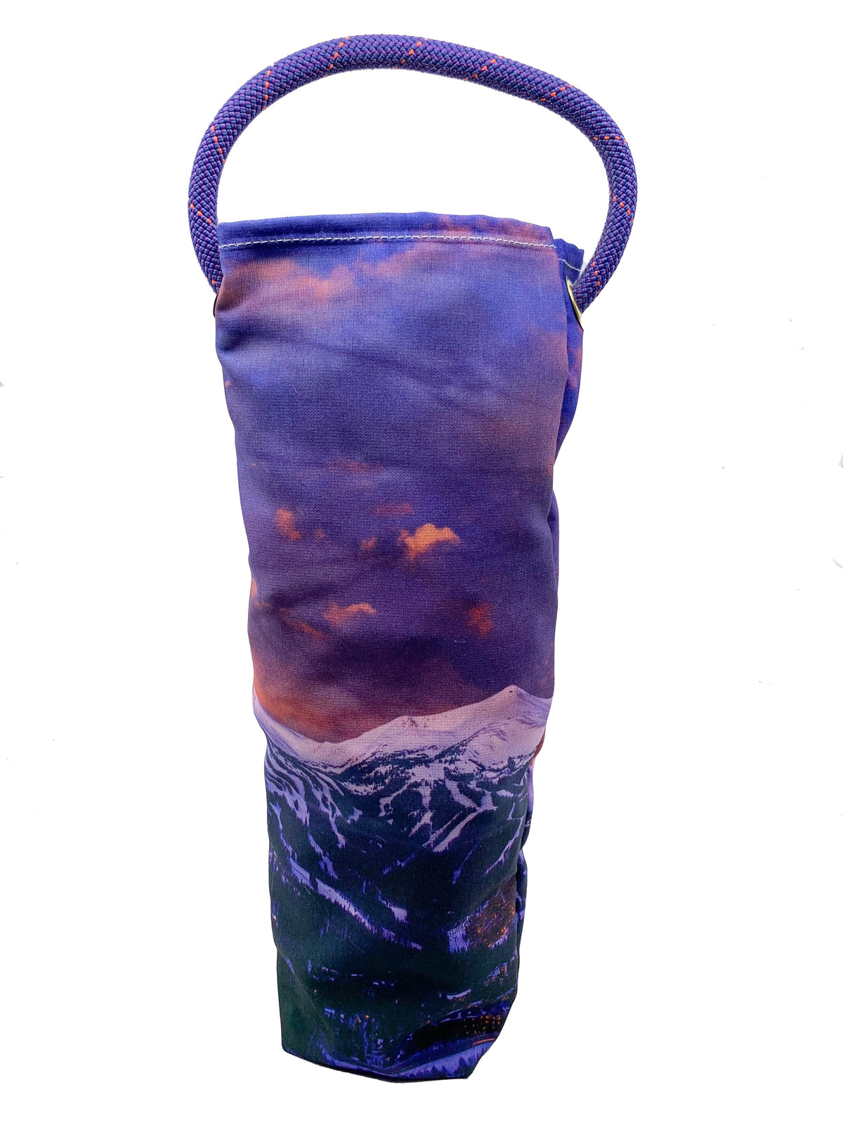 Circular Threads Upcycled Bags and Totes Breckenridge Colorado Purple Sunset Recycled Wine Tote