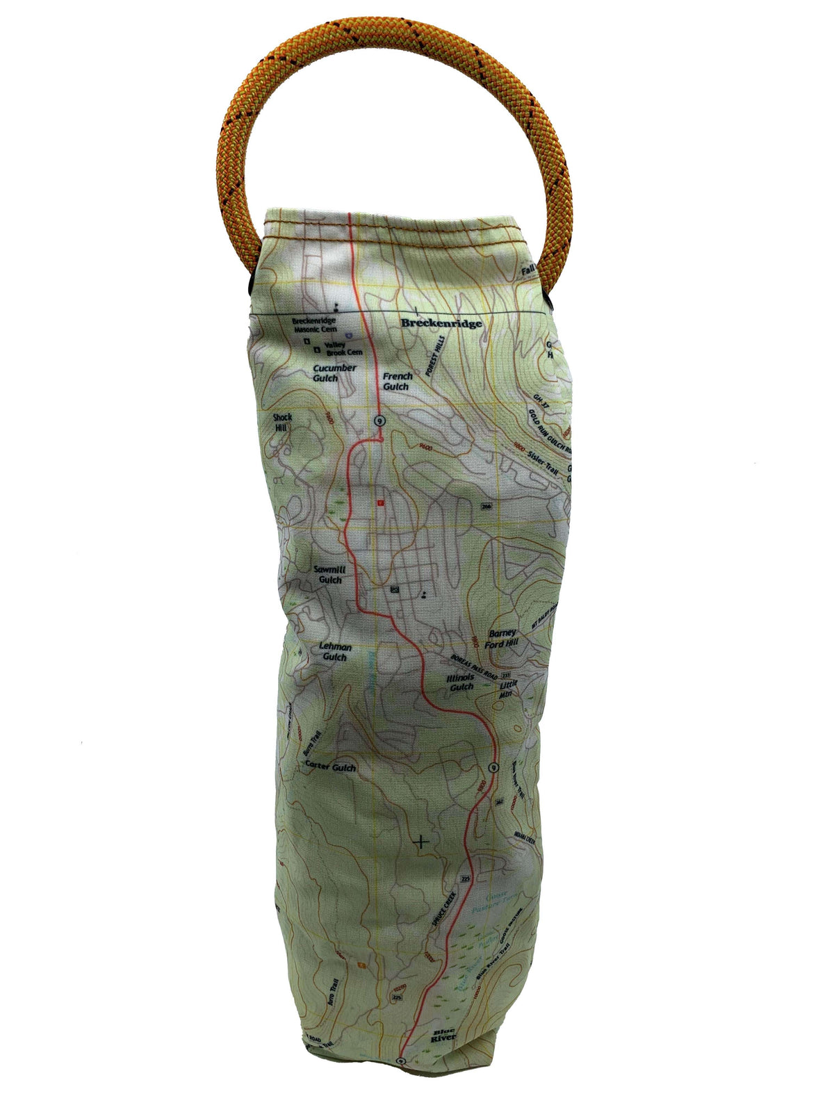 Circular Threads Upcycled Bags and Totes Breckenridge Colorado Topo Chart Recycled Wine Tote