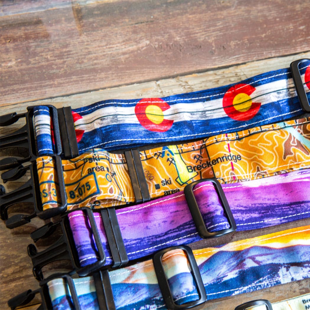 Circular Threads Pets Breckenridge Purple Sunset Colorado Dog Collar