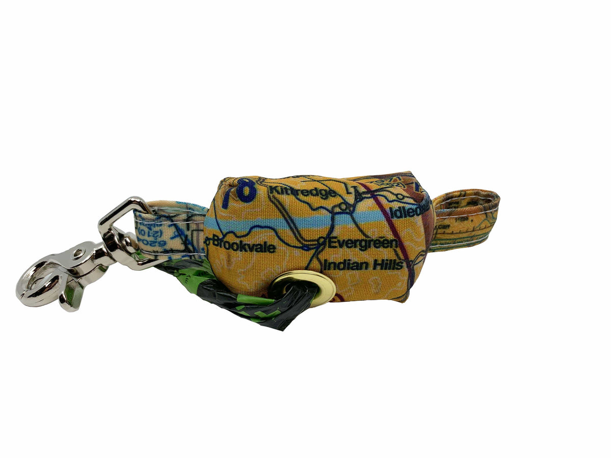 Circular Threads Pets Evergreen Colorado Aviation Map Dog Waste Bag Dispenser Custom Aviation Map Dog Waste Bag Dispenser