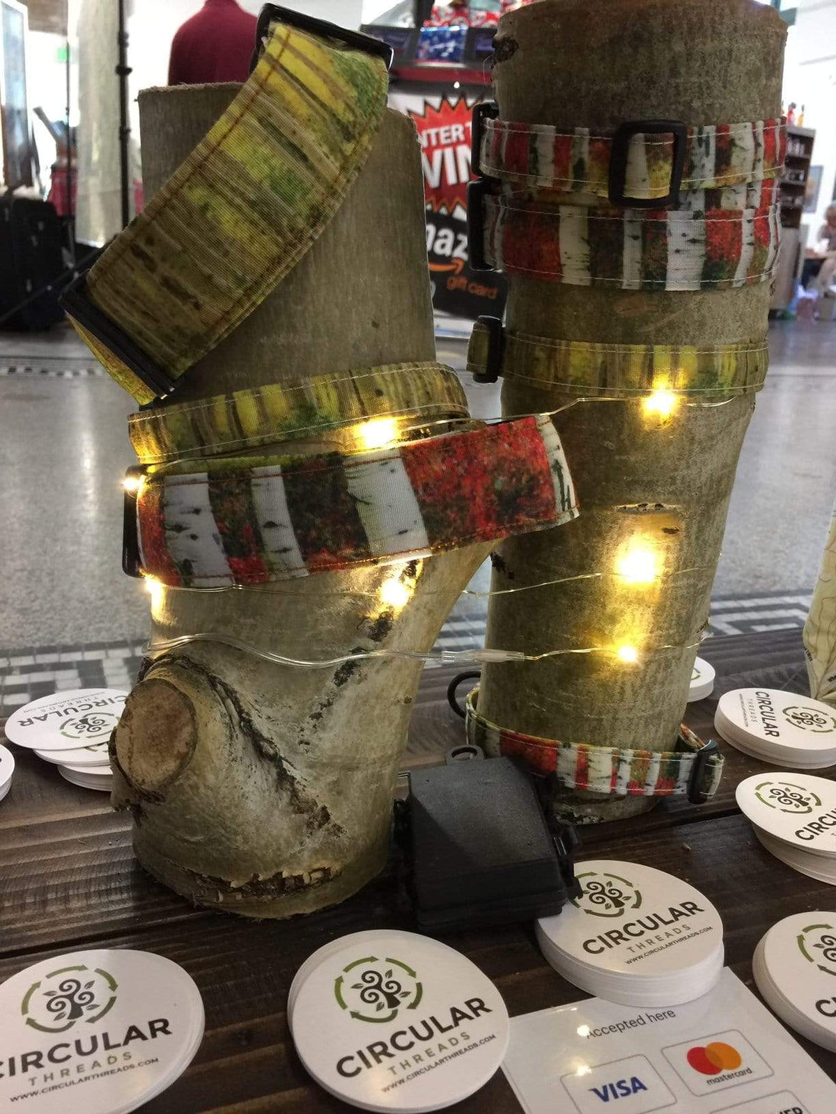 Circular Threads Pets Fall Aspen Birch trees Colorado Dog Collars