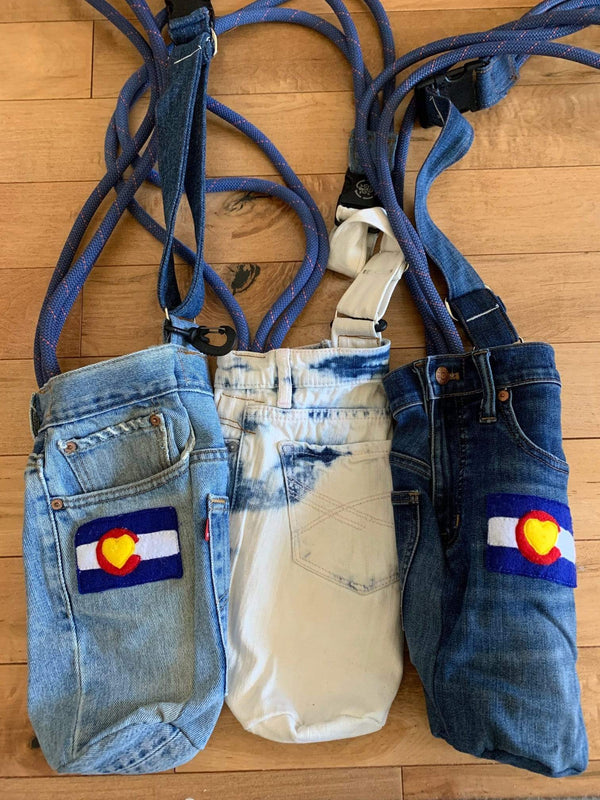 Upcycle Jeans Bag for Tweens to Sew - Red Ted Art - Kids Crafts
